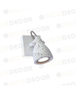 ΕΠΙΤΟΙΧΟ Φ/Σ 1ΧGU10 ΛΕΥΚΟ TERRAZZO 10X10X18CM DINO ACA AR1821W18WT