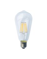 LED FILAMENT E27 ST64  8W 2700K 230V AC 890LM RA80 ACA EDIS8WW