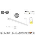MP44.56P-255-H-3-O-OF-WH Linear Profile Lighting Ceiling 44.5x56mm 255cm HOMELIGHTING 77-21850