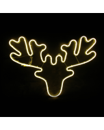 "REINDEER HEAD" 300 NEON LED 3m NEON DOUBLE SMD ΦΩΤ., WW ΣΤΑΘ., IP44, 60.5X42CM, 1.5m ΚΑΛ. ACA X083001414