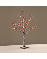 "SNOW RED BERRY TREE" 24 WW LED ΛΑΜΠΑΚ.ΑΝΤΑΠΤ.(24VDC) IP44 10X10X60CM 3M KΑΦΕ ΚΑΛ. ΤΡΟΦ. ACA X1024143