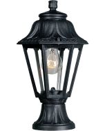 FUMAGALLI ΚΟΛΩΝΑΚΙ ΔΑΠΕΔΟΥ MIKROLOT ANNA ΜΑΥΡΟ ΕΞΑΓΩΝΟ 220x385mm Ε27 Eurolamp 145-26002