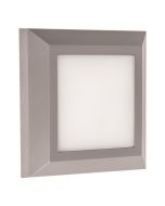 ARTE ILLUMINA ΦΩΤΙΣΤΙΚΟ ΤΟΙΧΟΥ SLIM LED 3W IP65 230V 3000K 125X125mm ΓΚΡΙ PRO Eurolamp 145-52006