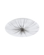 Eglo Nieves Μοντέρνα Πλαστική Πλαφονιέρα Οροφής με Ενσωματωμένο LED σε Λευκό χρώμα 41cm 98325