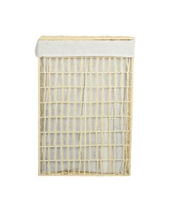 Καλάθι Απλύτων 2 Θέσεων Μπεζ 37x22x55cm Estia Home Art Nest 02-28060