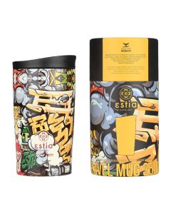 Θερμός Coffee Mug 350ml Graffiti Rhythm Estia Home Art Save the Aegean 01-25670