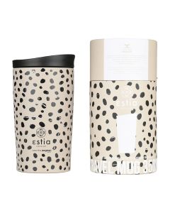 Θερμός Travel Mug 350ml Estia Home Art Save the Aegean Leopard Taupe 01-25663