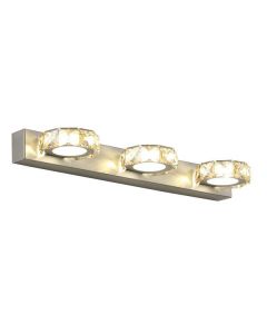 ARTE ILLUMINA ΑΠΛΙΚΑ ΤΟΙΧΟΥ  LED 9W 4000Κ ΟΒΑΛ 3Φ 460X50X116 ΝΙΚΕΛ Eurolamp 144-80007