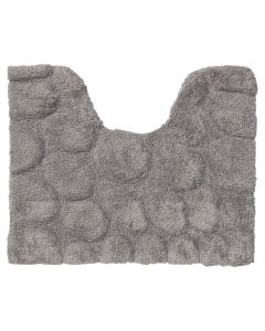 Πατάκι Λεκάνης Μπάνιου Βαμβακερό 50x60cm Grey Sealskin Pebbles 294416414