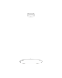 Κρεμαστό Φωτιστικό Λευκό Ματ 40xH150cm LED 29w 4000K 3750lm Dimming Trio Lighting Tray 340910131