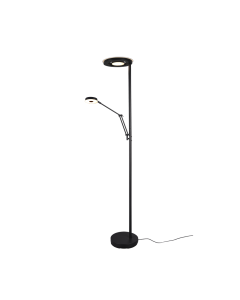 Φωτιστικό Δαπέδου Black Mat 30xH181cm Led 32w 2700+4000K 3700lm Touch Trio Lighting Barrie 424210332