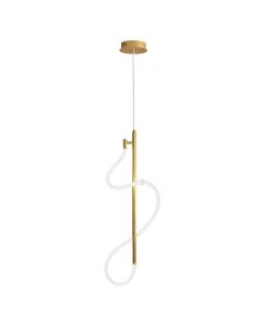 Φωτιστικό Κρεμαστό Ø35x Y178 εκ.Led 30w 3000K 2400lm 24° Viokef Annete Gold 4251300