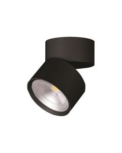 ΦΩΤΙΣΤΙΚΟ ΟΡΟΦΗΣ ΚΙΝΗΤΟ ΚΥΛΙΝΔΡΟΣ LED 15W 4000K ΜΑΥΡΟ PLUS ARTE ILLUMINA ROTONDO Eurolamp 145-25207