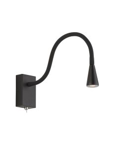 Απλίκα Led 4w 3000K 162lm W60xH100mm Μαύρη Koko Viokef 4157500