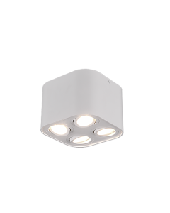 Cookie Σποτ με 4 Φώτα και Ντουί GU10 σε Λευκό Χρώμα Trio Lighting 612900431