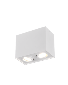 Σποτ Δίφωτο Λευκό Ματ 17xH12cm 2xGU10 Trio Lighting Biscuit 613000231