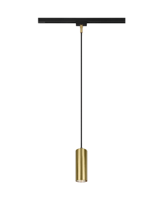 Κρεμαστό Φωτιστικό Ράγας 2 Γραμμών 6xH180cm 1xGU10 Brass Matt Trio Lighting Duoline Marley 73240108