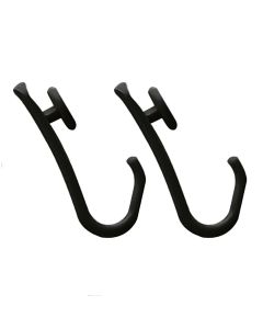 Κρίκοι Κουρτίνας Μπάνιου 12τμχ. Black Easy Roll Hooks Sealskin 800129