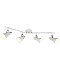 Σποτ Τετράφωτο 77xH17cm Λευκό Αντικέ 4xE14 Trio Lighting Steam 813400427