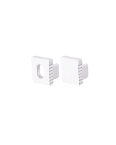 SET OF WHITE PLASTIC END CAPS FOR P178 1PC WITH HOLE & 1PC WITHOUT HOLE ACA EP178