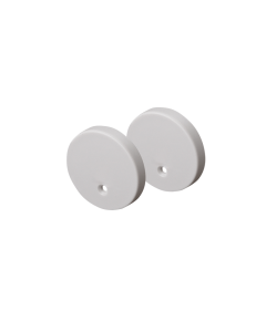 SET OF SILVER PLASTIC END CAPS FOR PROFILE P230, 2 PCS WITHOUT HOLE ACA EP230