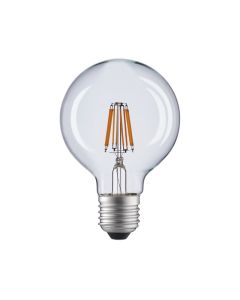 LED FILAMENT E27 G80 8W 4000K 230V AC 900LM RA80 30000H 360° ACA GLOBE808NW