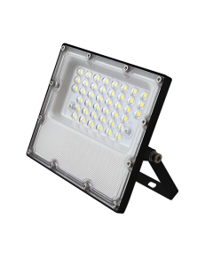 LED SMD BLACK FLOOD LUMINAIRE IP65 10W 6000K 1200Lm 100-277V AC RA80 IK08 5YRS BREATHING VALUE ACA J1060