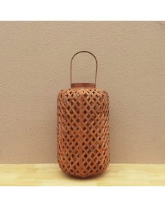 Φανάρι bamboo σε καφέ χρώμα Διάσταση:45x26cm LM-576 Etoile LM-576