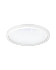 Eglo Montemorelos-Z Κλασική Μεταλλική Πλαφονιέρα Οροφής με Ενσωματωμένο LED σε Λευκό χρώμα 57cm 900409