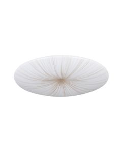 Eglo Nieves Μοντέρνα Μεταλλική Πλαφονιέρα Οροφής με Ενσωματωμένο LED σε Λευκό χρώμα 51cm 900501