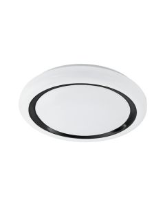 Eglo Capasso Κλασική Μεταλλική Πλαφονιέρα Οροφής με Ενσωματωμένο LED σε Λευκό χρώμα 48cm 900335