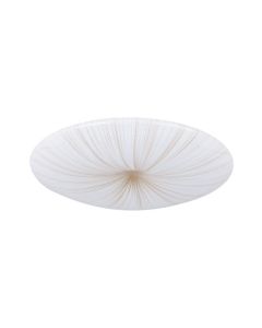 Eglo Nieves Μοντέρνα Μεταλλική Πλαφονιέρα Οροφής με Ενσωματωμένο LED σε Λευκό χρώμα 41cm 900499