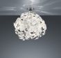 Πλαφονιέρα Οροφής Μονόφωτη Λευκό 38xH58cm 1xE27 Trio Lighting Leavy R60461001