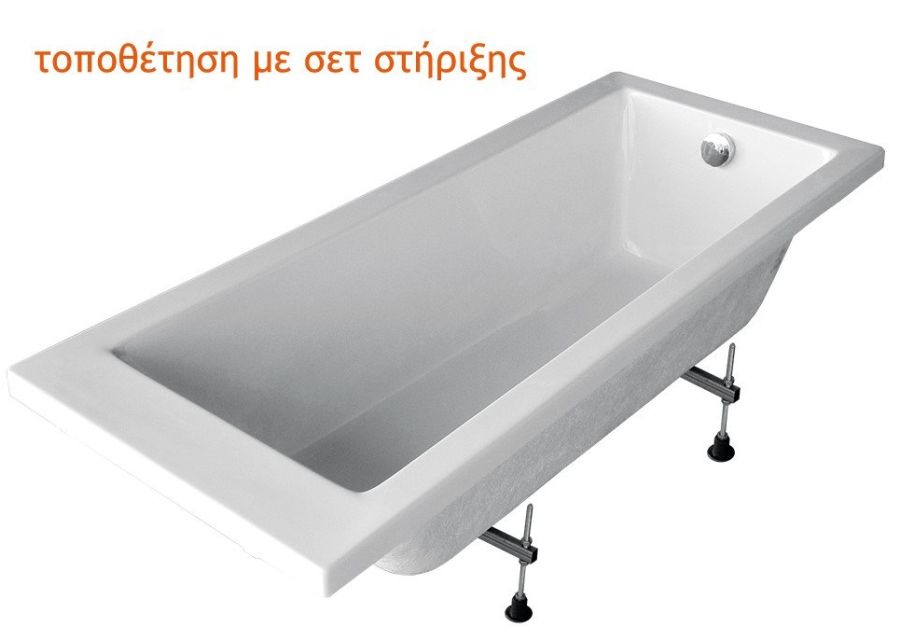 Σετ Στήριξης Γωνιακής Μπανιέρας 120*120cm Carron Bathrooms AK02