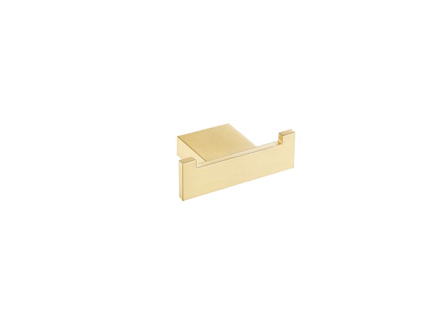 Άγκιστρο Διπλό Sanco Monogram Brushed Brass 120418-AB12