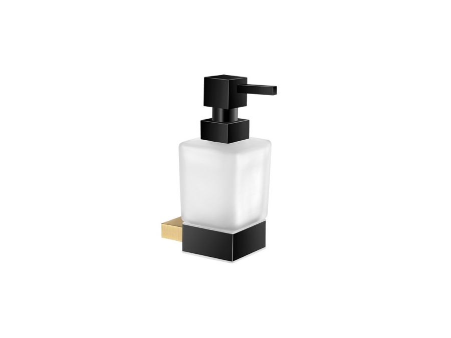 Dispenser Αντλία Σαπουνιού Επιτοίχια Brushed Brass-Black Mat Sanco Allegory 25622-AB12-M116