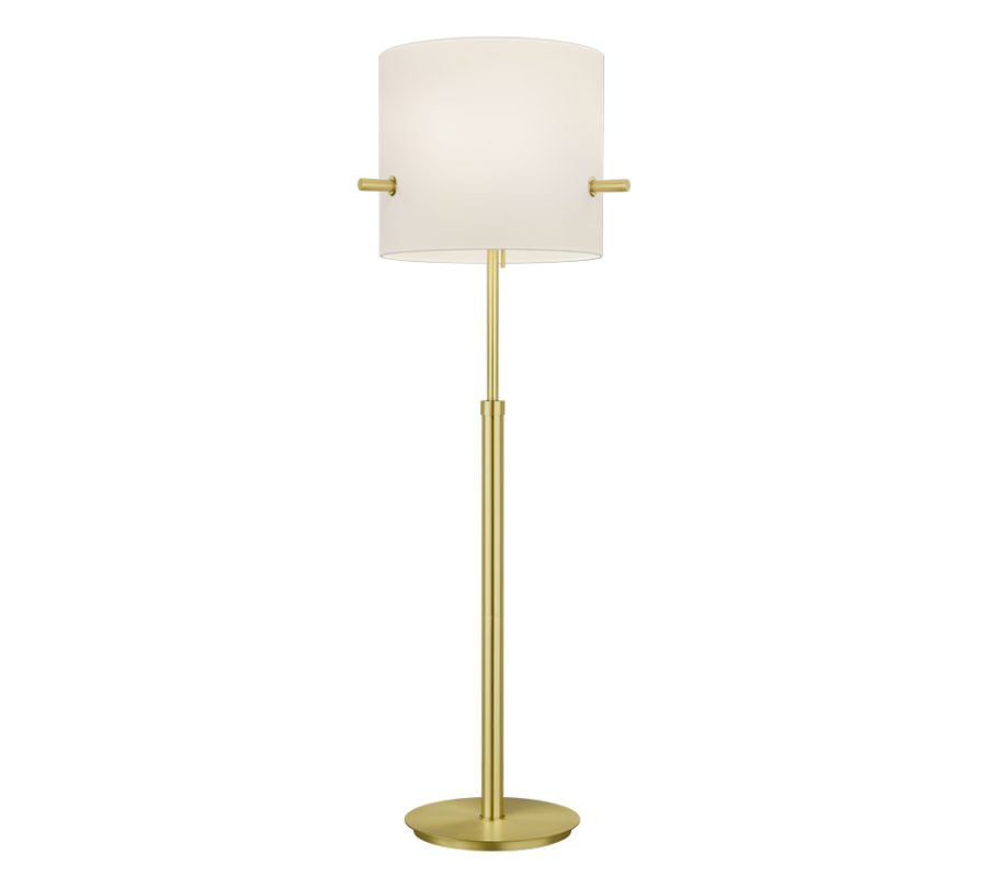 Επιδαπέδιο Φωτιστικό  Τρίφωτο 3xE27 H165cm Brass Matt Trio Lighting Camden 408300308