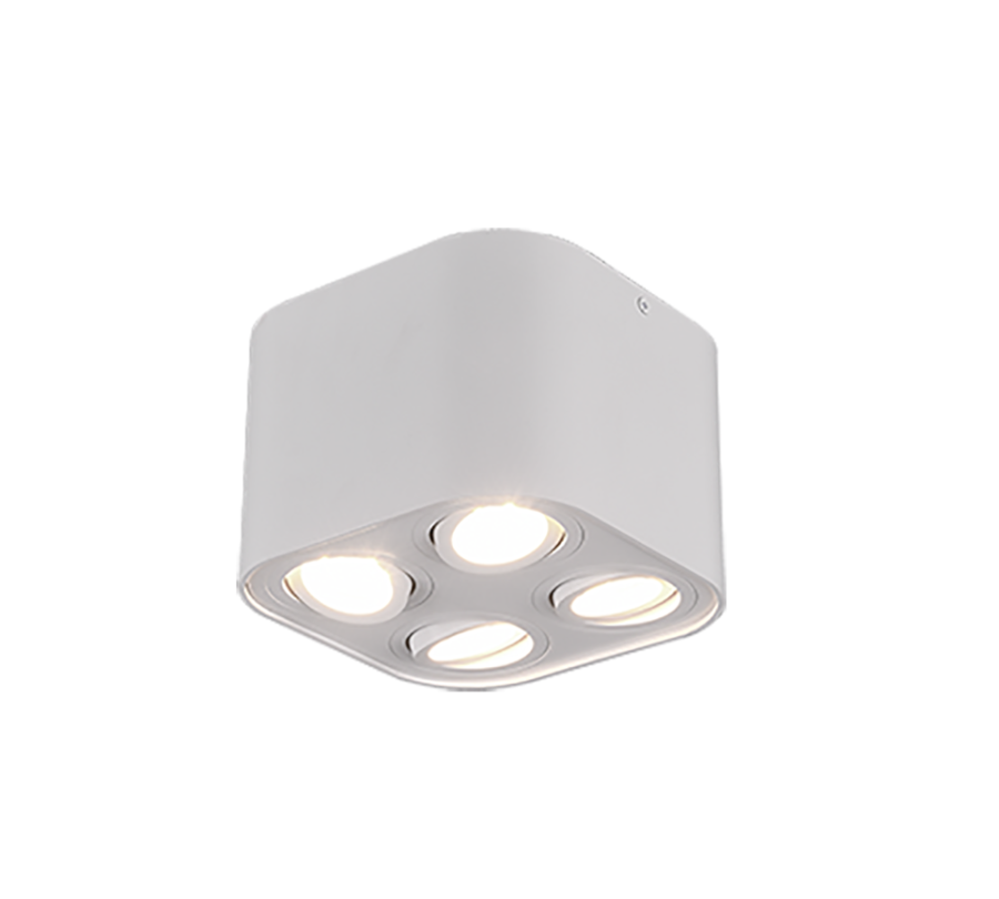 Σποτ Τετράφωτο Λευκό Ματ 17xH12cm 4xGU10 Trio Lighting Cookie 612900431