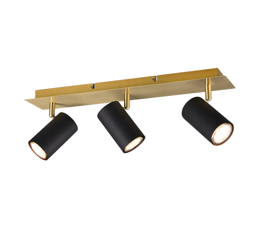 Σποτ Τρίφωτο Κινητό Schartz-Gold-Black 48xH15cm 3xGU10 Trio Lighting Marley 802400380