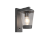 Επιτοίχιο Φαναράκι Ανθρακί με Αισθητήρα Κίνησης 16xH28cm 1xE27 Εξ.Χώρου IP44 Trio Lighting Cavado 211069142