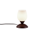 Cup II Πορτατίφ με Λευκό Καπέλο και Καφέ Βάση Trio Lighting R59441024