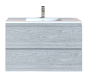 Έπιπλο Μπάνιου 70 εκ. με Νιπτήρα Χρώμα Canyon Greyish Sanitec Alba D 70