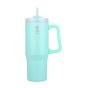 Θερμός Straw Tumbler XL 900ml Blossom Vermouda Green Estia Home Art Save the Aegean 01-28657