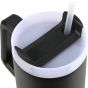 Θερμός Straw Tumbler XL 900ml Blossom Midnight Black Estia Home Art Save the Aegean 01-28664