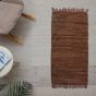 Δερμάτινο Χαλάκι 70x140cm Leather Flat Brown San Lorentzo 1372ABROWN 