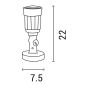 Σποτ Τοίχου Πλαστικό Μονό IP44 Ø7,5xH22cm 1xE27 Par38 220-240V 50/60Hz Eurolamp 147-68902