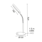 LED Φ/Σ ΓΡΑΦΕΙΟΥ 5W ΜΑΥΡΟ 4000Κ ΜΕ ΣΠΙΡΑΛ 230V Φ13XH47,5CM BAZ ACA 15205LEDBK