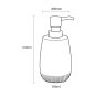 Dispenser Δοχείο Κρεμοσάπουνου 400ml Sealskin Braid Grey 362490211