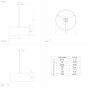 Φωτιστικό Κρεμαστό Ø380xH1500mm 1xE27 Ύφασμα Χρυσό-Μπλε Eglo Star of Lights Casuarita 39973