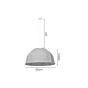 Φωτιστικό Κρεμαστό Γκρι 1xE27 Pendant Light D:50x30cm Acoustic Light 4061